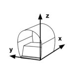 Chambre de Gauss zéro avec étiquetage des axes pour les facteurs de blindage, utile pour la mesure du magnétisme résiduel
